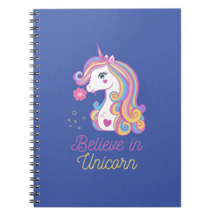 Caderno Espiral Acredite No Unicórnio Mágico