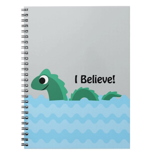 Caderno Espiral Acredito que Champ o Monstro do Lago Champlain (Frente)