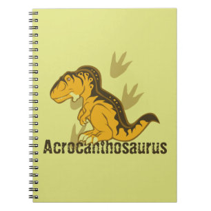 Caderno Espiral Acrocanthosaurus bonito