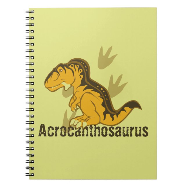 Caderno Espiral Acrocanthossauro Cinto (Frente)