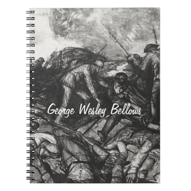 Caderno Espiral acusação russa de George Wesley Bellows (Frente)