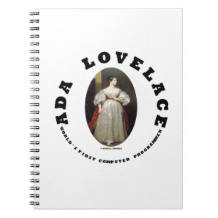 Caderno Espiral Ada Lovelace, o primeiro programador de computador