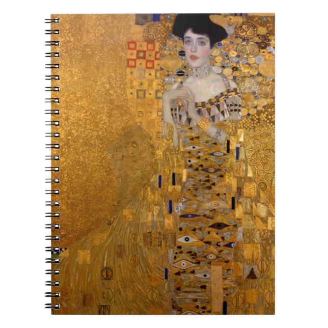 Caderno Espiral Adele, A Senhora no Dourado - Gustav Klimt (Frente)