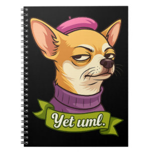 Caderno Espiral Adesivo de Chihuahua Atrevido