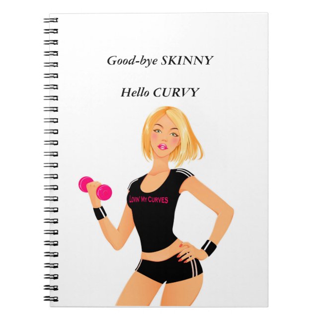 Caderno Espiral Adeus MAGRO, olá! CURVY (Frente)
