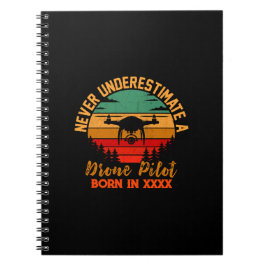 Caderno Espiral Adicionar Ano, Alterar Texto, Nunca Subestimar Dro