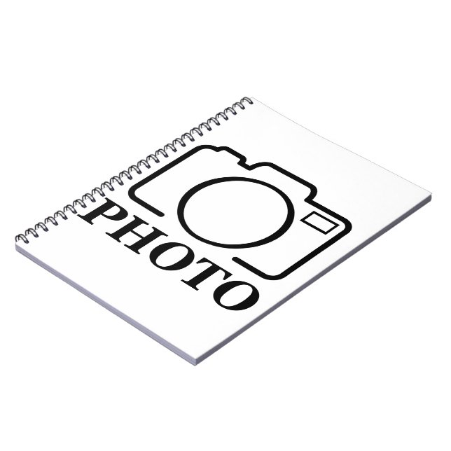 Caderno Espiral Adicionar Elegante Moderno de Casamento de Fotos P (Left Side)