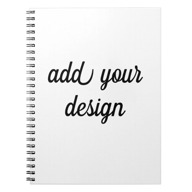 Caderno Espiral adicionar seu design (Frente)