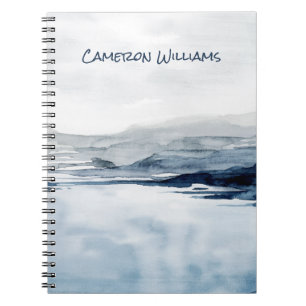 Caderno Espiral Adicionar Seu Nome  Horizonte II esmaecido
