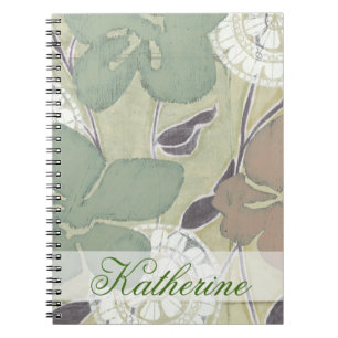 Caderno Espiral Adicionar Seu Nome Serene Pastels II