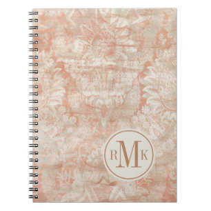 Caderno Espiral Adicionar suas Iniciais   Garnet Weft