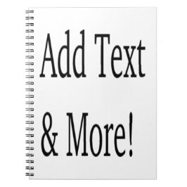 Caderno Espiral Adicionar texto e mais! Personalizar seu próprio p