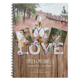 Caderno Espiral Adicione 4 FOTOS NOWWEDWEDS Rustic Flower WEDDING