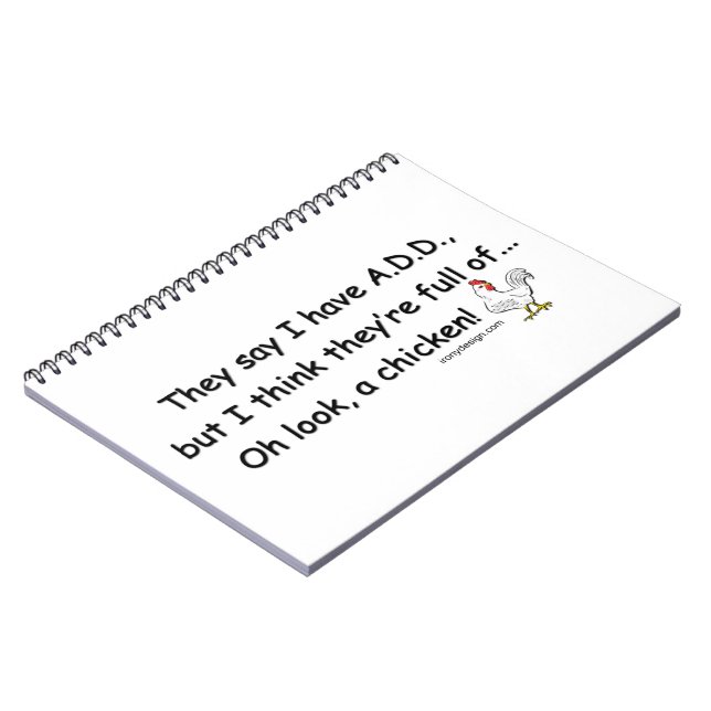 Caderno Espiral ADICIONE o cheio das galinhas (Left Side)