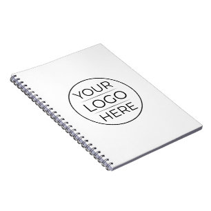 Caderno Espiral Adicione Seu Logotipo Empresarial Simples