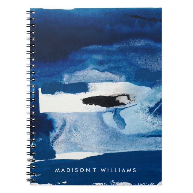 Caderno Espiral Adicione seu nome | Azul Amore II (Frente)