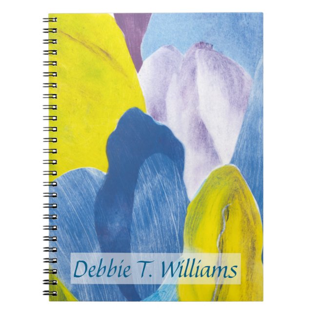 Caderno Espiral Adicione seu nome | False Indigo III (Frente)