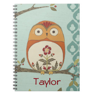 Caderno Espiral Adicione seu nome Floresta Whimsy II