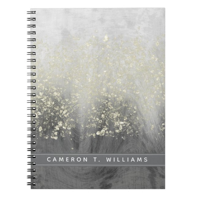 Caderno Espiral Adicione seu nome | Glitter (Frente)