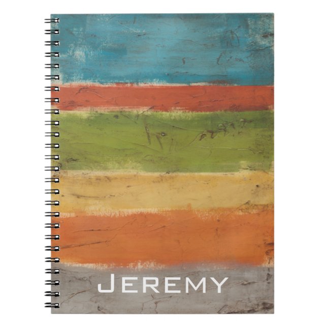 Caderno Espiral Adicione seu nome | Mesa Estrata I (Frente)