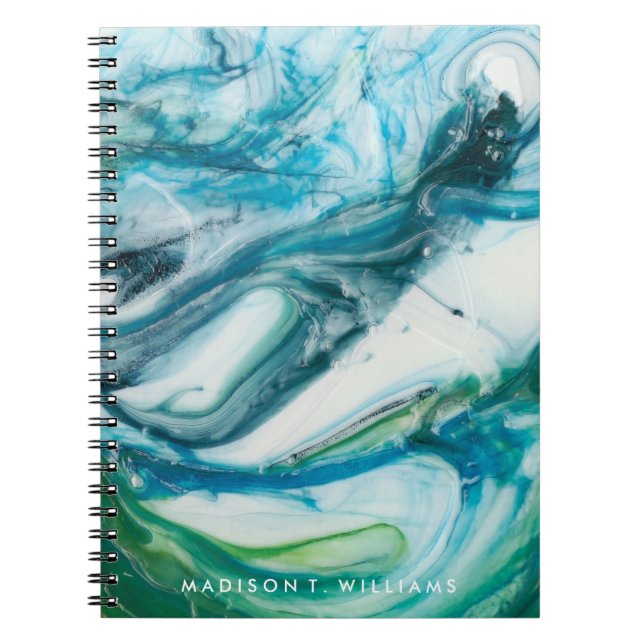 Caderno Espiral Adicione seu nome | Varrimento em Tidal II (Frente)