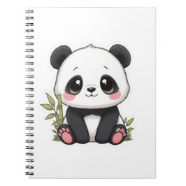 Caderno Espiral Adorable Baby Panda Bamboo