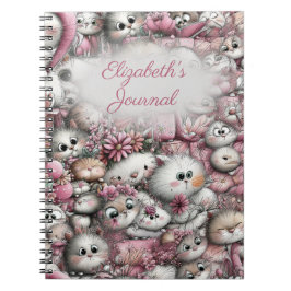 Caderno Espiral Adorable Cats Collage Spiral Notebook