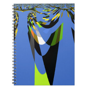 Caderno Espiral Adorável Blue African Tribal Motif Pattern Art Imp