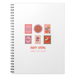 Caderno Espiral Adorável Shih Tzu Selo da Primavera