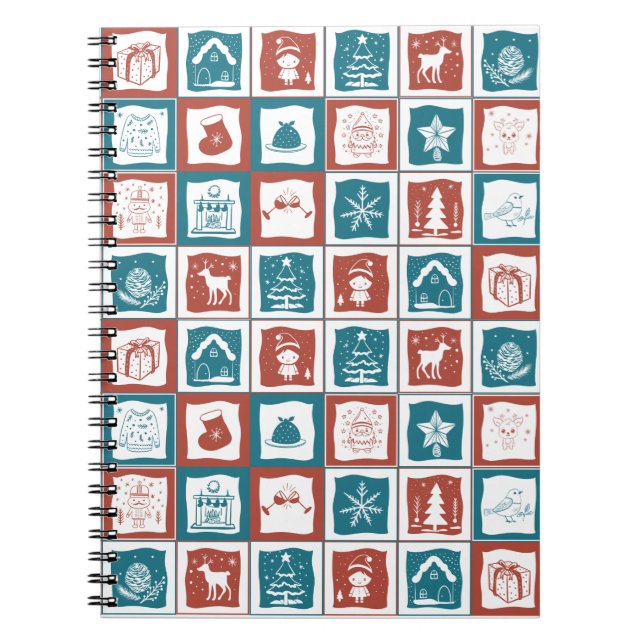 Caderno Espiral Advento de Natal Inspirou o Mosaico Tilado (Frente)