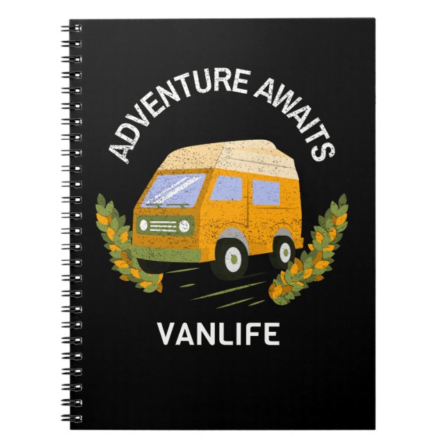 Caderno Espiral Adventure Aguarda VanLife (Frente)