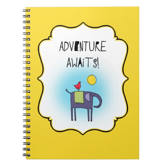 Caderno Espiral Adventure Aguarda Whimsical (Frente)