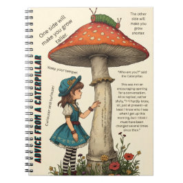 Caderno Espiral Advice from a Caterpillar Wonderland Notebook