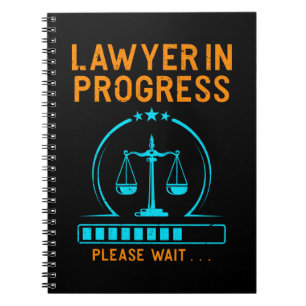 Caderno Espiral Advogado Engraçado Carregando Licenciatura