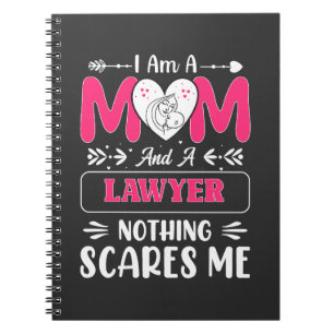 Caderno Espiral Advogado Engraçado Mãe, Advogada Mãe Engraçada