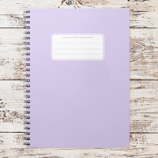 Caderno Espiral Aesthetic Soft Pastel Solid Color Composition