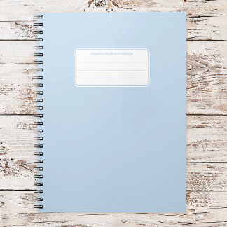 Caderno Espiral Aesthetic Soft Pastel Solid Color Composition