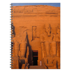 Caderno Espiral AF, Egito, Abu Simbel. Fachada ao pôr do sol, Gran