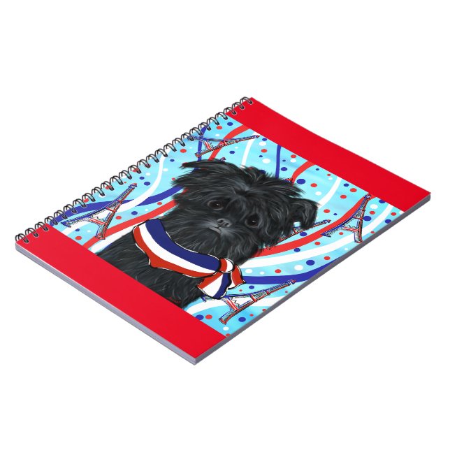Caderno Espiral Affenpinscher Paris (Left Side)