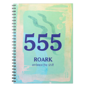 Caderno Espiral Afirmação de Transformação do Número do Anjo 555