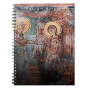 Caderno Espiral Afrescos da Igreja Sérvia do século XIV, 2
