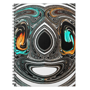 Caderno Espiral African Ethnic Doodle Zebra texturou Art Impressão