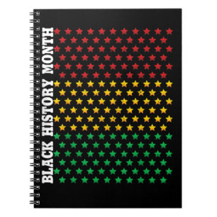 Caderno Espiral Afro-americanos Negros História Mês Oferecem Preto