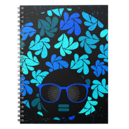 Caderno Espiral Afro Diva Azul