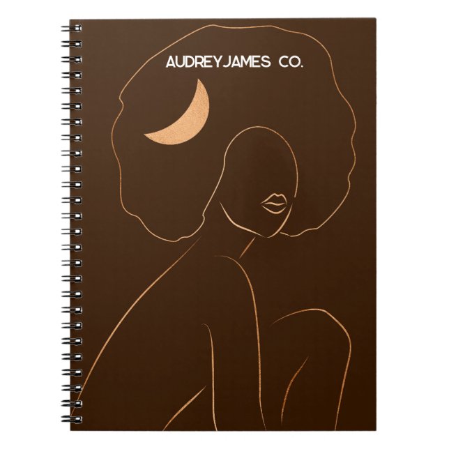 Caderno Espiral Afro Moon Girl (Frente)