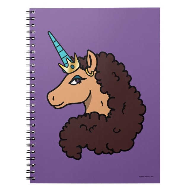 Caderno Espiral Afro Unicorn | Divino (Frente)