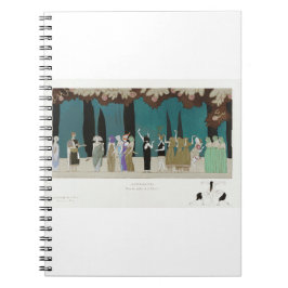 Caderno Espiral Afrodite-Nos jardins da moda Deusa