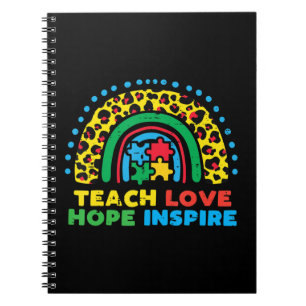 Caderno Espiral Agarre esta bela Esperança do Amor Ensinar o TED T