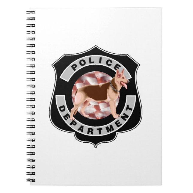 Caderno Espiral Agentes da polícia K9 (Frente)