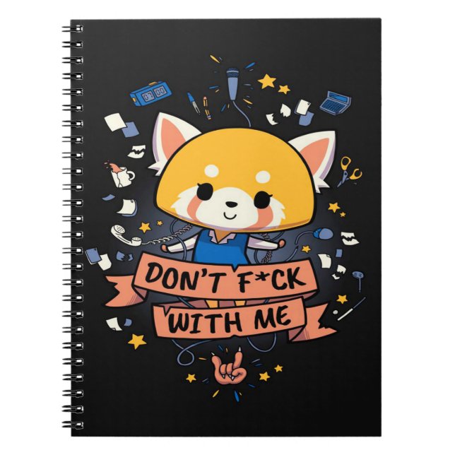 Caderno Espiral Aggretsuko Cute Red Panda | Panda Lover (Frente)